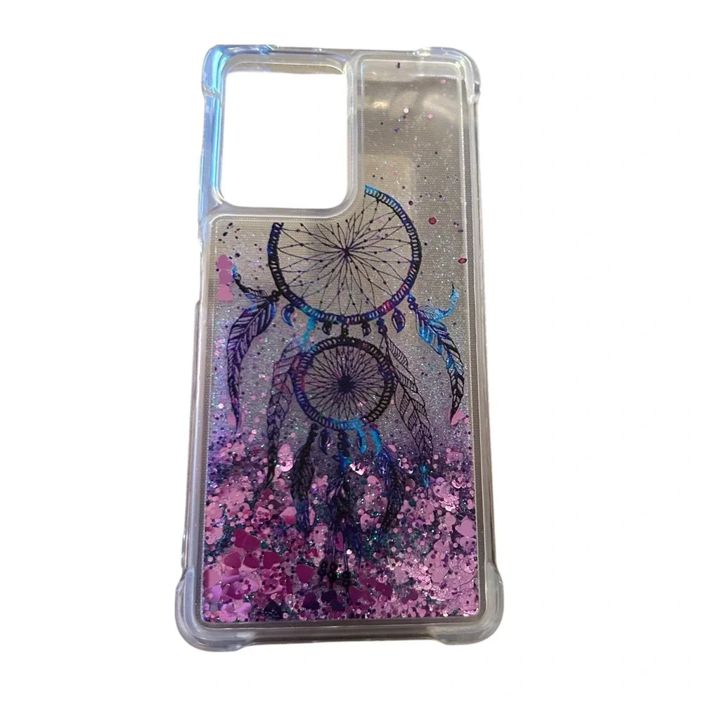 Dreamcatcher Purple Glitter Sparkle Cell Phone Case Cover Fashionable Protective